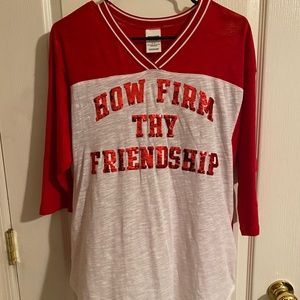 VS - PINK Ohio State loose fit quarter sleeve
